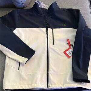 The North Face Blue and off White Full-Zip Jacket